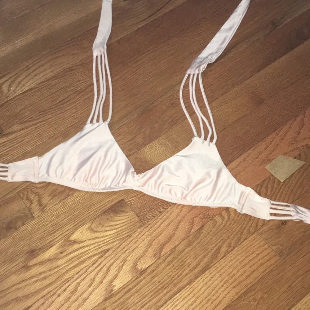 Blush pink Triangle top bikini top